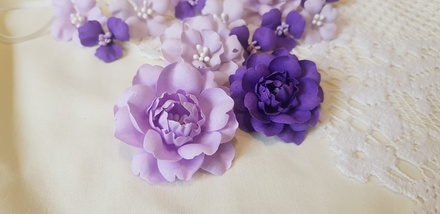 Набір квітів з тканини (18 шт.)