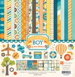 Набор бумаги от Echo Park - All About a Boy Collection Kit, 30х30см