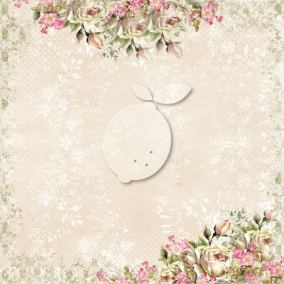 Аркуш двостороннього паперу для скрапбукінгу від LemonCraft - House roses EXTRA EXTRA 08