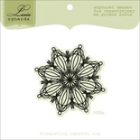 Акриловый штамп Lesia Zgharda F058c Розетка, размер 5х5 см.