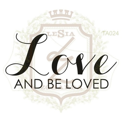 Акриловый штамп Lesia Zgharda TA024 LOVE AND BE LOVED, 5.3х2.7 см.