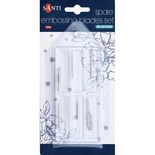 Набір наконечників для тиснення, виготовлення квітів і різки для макетного ножа TM Santi, 6 штук