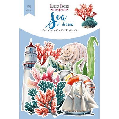 Набір висічок Sea of dreams, 59 шт., ТМ Фабрика Декору