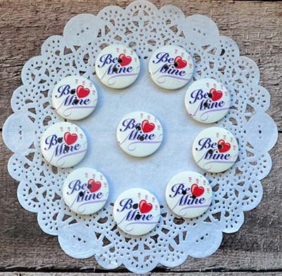 Деревʼяні ґудзики, Be Mine, 23 мм, 10 шт.
