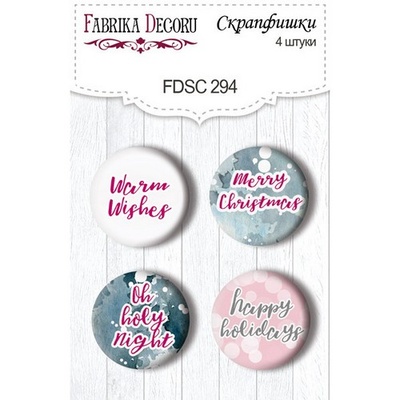 Набір фішок Winter Love Story, TM Fabrika Decoru з 4 шт. №294