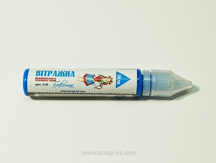 Витражная краска от ТМ ЕК, голубая