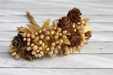 Букетик золотой от Scrapberry's, 1 шт.