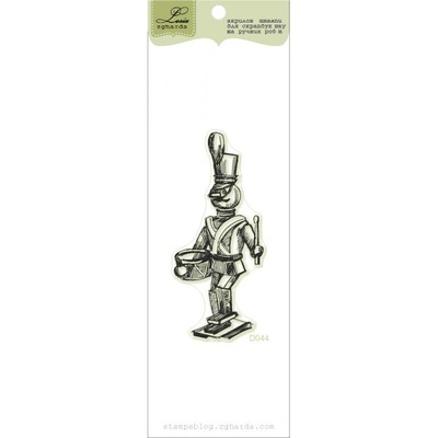 Акриловый штамп Lesia Zgharda D044 Солдатик, размер 3х7 см.