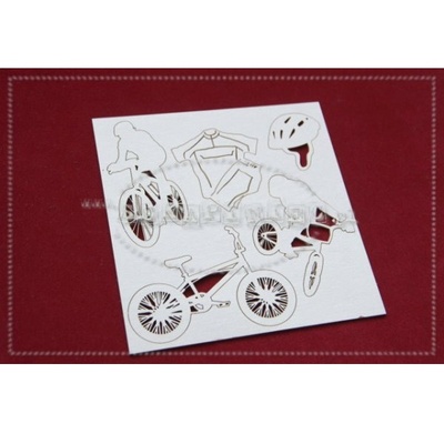 Чипборд Scrapiniec - Велосипедист, 5 элементов