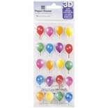 Наклейки от Paper House - Puffy Stickers - Birthday Balloons, 7,6x16,5 см, 20 шт
