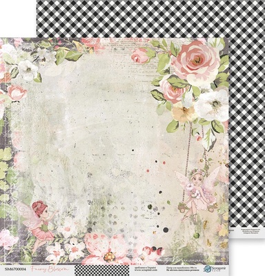 Аркуш двостороннього паперу 30x30 від Scrapmir з колекції Fairy Blossom, 1 шт.