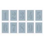 Папки для тиснення Sizzix Texture Trades Embossing Folders - Numbers, 10 шт.