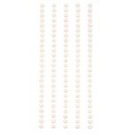 Половинки жемчужин и кристаллов от ScrapBerry's "Белые", 120 шт.