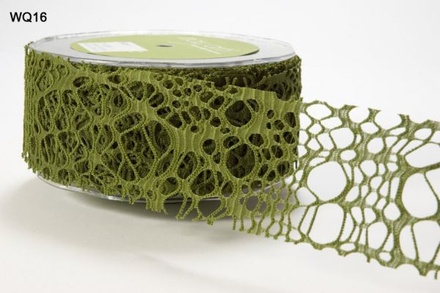 Стрічка "Соти", колір: зелений, ширина 50 мм, довжина 90 см