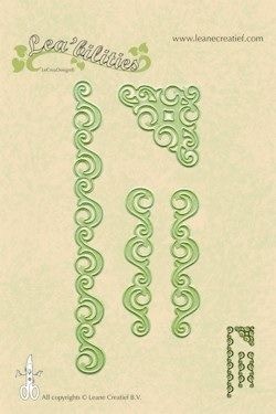 Ножі для вирубки від LeCreaDesign - Border corner curve - хвилі, 4 ел.