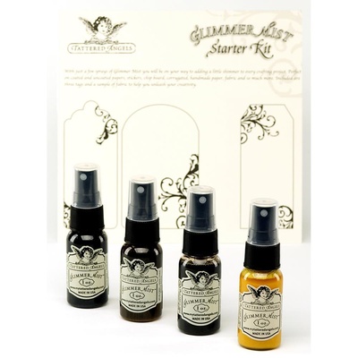 Набір спреїв для штампінгу TatteRed Angels Glimmer Mist "Neutral" Starter Kit! 4 шт. по 30мл