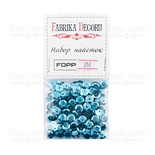 Набір паєток - 206, розмір 8 мм, кружочки, колір блакитний, ТМ Фабрика Декору