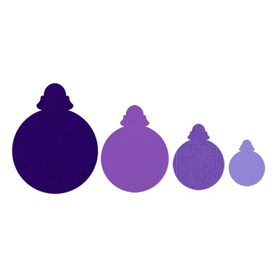 Ніж для вирубки від Sizzix - Framelits Die Set 4PK - Ornaments, Round, 4 шт.