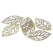 Металева прикраса 6,4x3,7см, антична бронза, 1 шт.