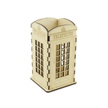 ТМ Фабрика Декору - Дерев’яний органайзер "Таксофон" для олівців і ручки