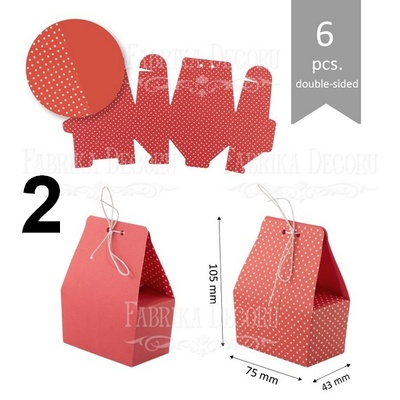 Набір паперових заготовок 004, ТМ Fabrika Dekoru, 6 штук, вибір кольору