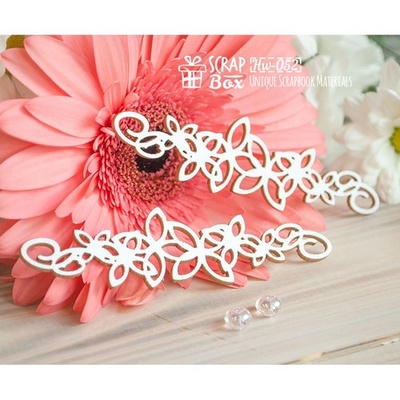 Чипборд ScrapBox - Рослинний бордюр з кельтським мотивом (2 шт.) Hw-052