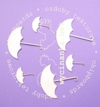 Чипборд від Wycinanka "parasolki" - парасолі