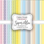 Набір скрап-паперу Super Mix, 15х15см, Фабрика Декору