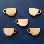 Деревʼяна фігурка WOOD-017 - Чашка, 1 штука