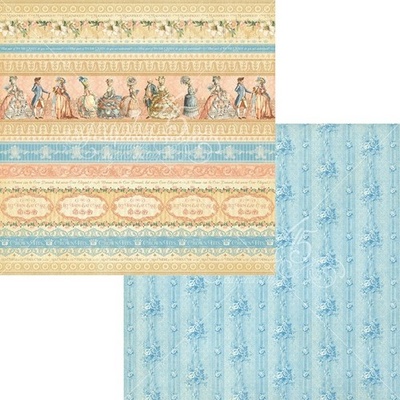 Лист скрапбумаги Graphic 45 - Gilded Lily - Royal Gardens, двусторонняя, 30х30 см.