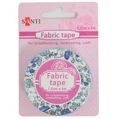 Лента текстильная самоклеющаяся Цветочная долина, 1.5см*5м, ТМ Santi