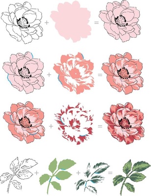 Набор акриловых штампов от Altenew - Beautiful Day Stamp Set