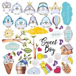 Лист с картинками для вырезания My tiny sparrow boy, ТМ Фабрика Декору