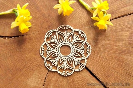 Чипборд від WOODchic - "Серветка бохо", 7x7 см