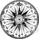 Штамп от Питерского Скрапклуба - Роза Ветров