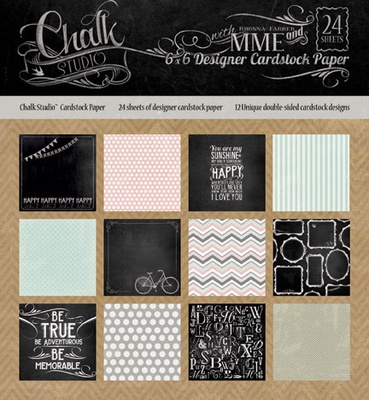 Набор бумаги от My Mind's Eye - Chalk Studio, 15x15 см