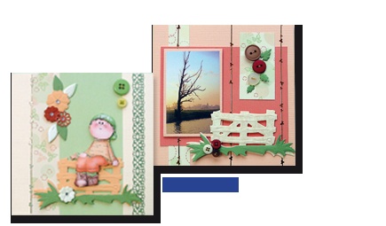 Ножі для вирубки від LeCreaDesign - Gate cut - Паркан і трава, 1 ел.