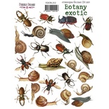 Набір наліпок (стікерів) 24 шт. Botany exotic 212, ТМ Фабрика Декору