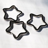 Кільце у формі зірки, фурнітура для брелоку, 32мм, 1 деталь