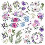 Аркуш з картинками для вирізання Night garden, ТМ Фабрика Декору