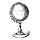 Акриловый штамп Stamp Vane RE027 Глобус, размер  2,3 * 4,2 см