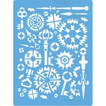 Трафарет - Фабрика Декору - стімпанк, 15см х 20см