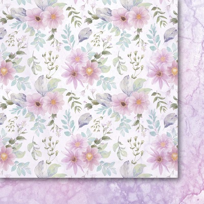 Лист двусторонней скрапбумаги от Galeria Papieru -  Мимолетные моменты 04, 30,5х30,5 см