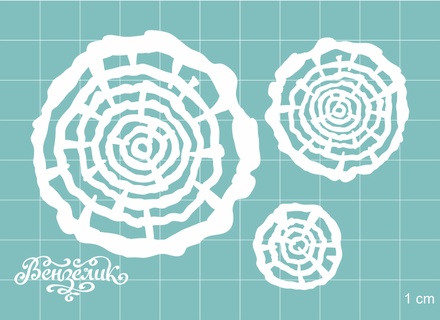 Чипборд від Вензелик - Набір деревʼяних спилів 03, розмір: 94x65 мм