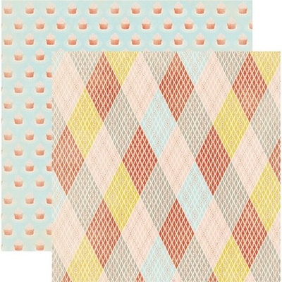 Аркуш скрап-паперу Webster's Pages Merriment, 30x30 см, двосторонній