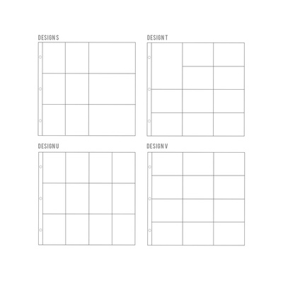 Набор файлов с кармашками Project Life by Becky Higgins - Small Variety Pack 5 - Designs S,T,U, V