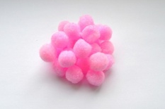 Помпон от ScrapBerry's, розовый, 1,8 см, 25 шт