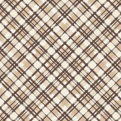 Тканина 100% бавовна - діагональна клітинка коричнева, 45x55см