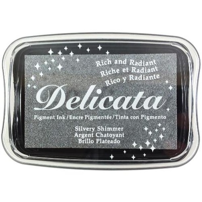 Чорнило Tsukineko Delicata Ink Pad - Silvery Shimmer
