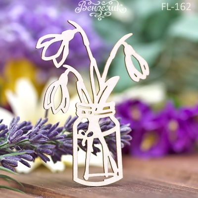 Чипборд від Вензелик - Пролісок 2, 36*52 мм